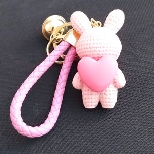 Charming Cartoon Teddy Bear 🧸 Keychain for Handbag. Popular on Sale.